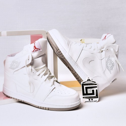 حذاء جوردان Jordan باللون الابيض الكامل - جودة عالية