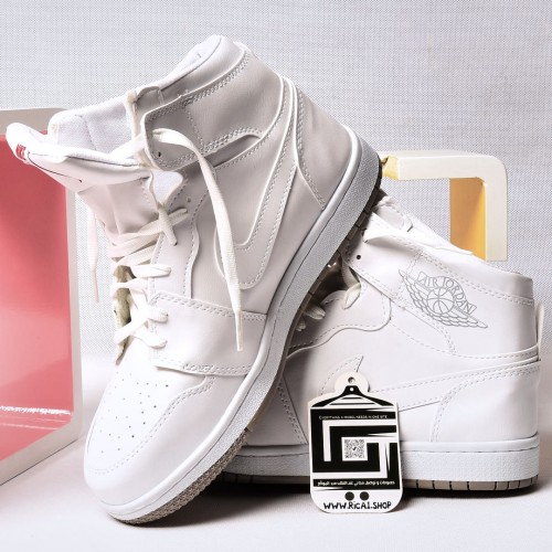 حذاء جوردان Jordan باللون الابيض الكامل - جودة عالية