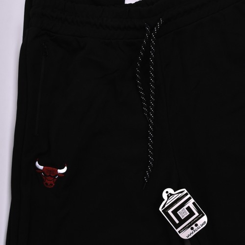 خامة قطنية سميكة chicago bulls  اسود 