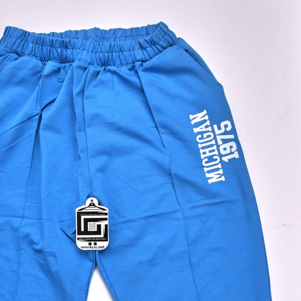 بجامة خامة قطنية  مريحة Micgigan 1975 فصال مميز وجودة عالية باللون الازرق