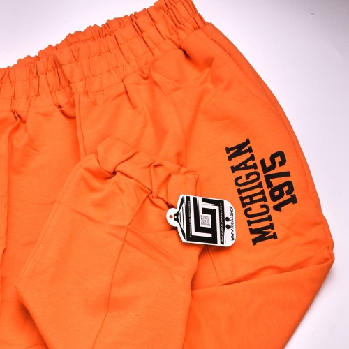 بجامة خامة قطنية  مريحة Micgigan 1975 فصال مميز وجودة عالية باللون البرتقالي