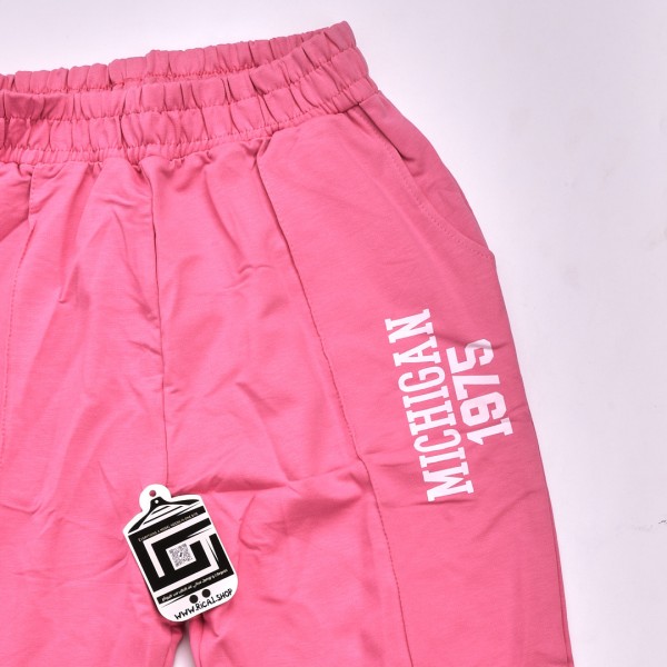 بجامة خامة قطنية  مريحة Micgigan 1975 فصال مميز وجودة عالية باللون الوردي