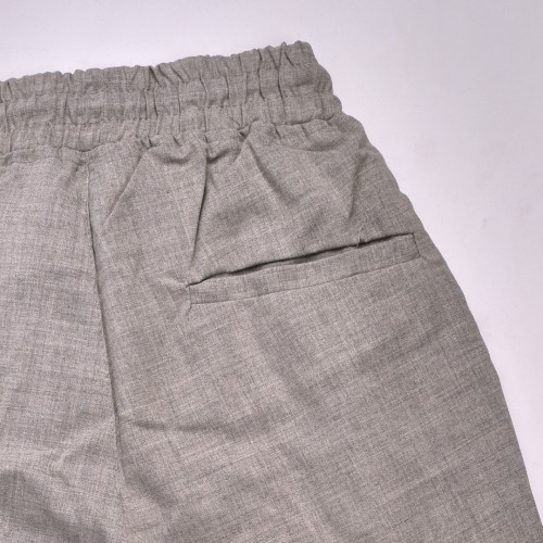 خامة (مناسبة كبنطلون و بجامة)  رصاصي مع خط ابيض على الجانب وكفة من الاسفل