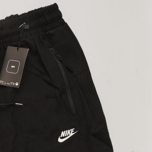 خامة قطن بجامة nike فصال ممتاز خصر وقدم لاستيك  شبكة وخط على الجانب باللون الاسود 