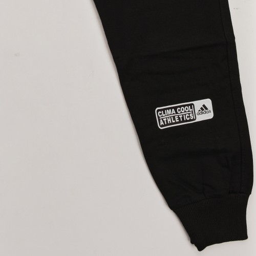 خامة قطن بجامة adidas فصال ممتاز خصر وقدم لاستيك حركة في الطباعة   باللون الاسود 