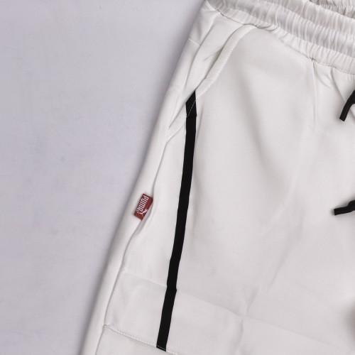 خامة قطني متقدم puma بجامة ابيض ملمس ناعم وبارد جدا