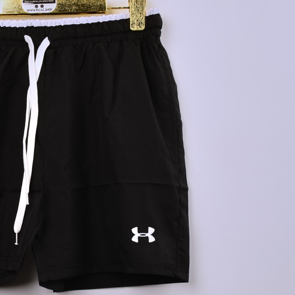 ابرد خامة شورت صيفية under armor بطانة شبكية مريحة اسود 