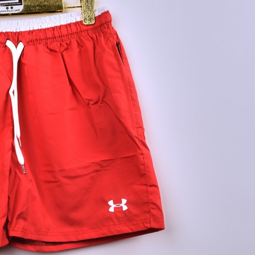 ابرد خامة شورت صيفية under armor بطانة شبكية مريحة احمر