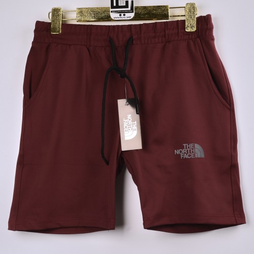 خامة قطنية شورت  The North Face فصال تركي لون ماروني (احمر غامق)