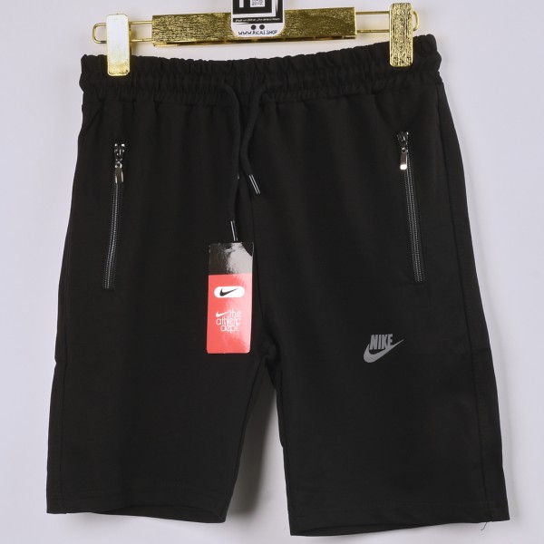 خامة قطنية شورت Nike فصال تركي  حركة زنجيل اسود 