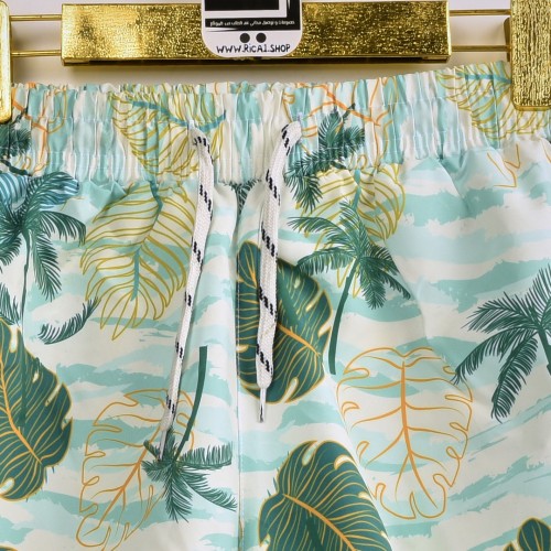 خامة مريحة باردة شورت مشجر بدرجات الاخضر مع بطانة ممتازة