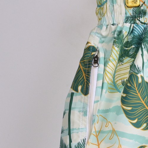 خامة مريحة باردة شورت مشجر بدرجات الاخضر مع بطانة ممتازة