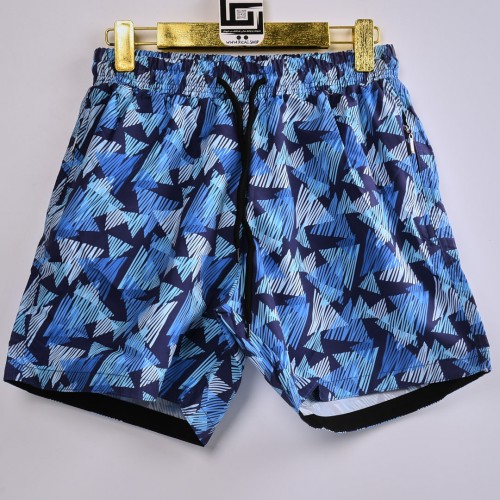 خامة مريحة باردة شورت مشجر بدرجات الازرق مع بطانة ممتازة