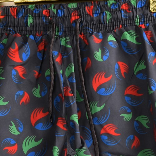 خامة مريحة باردة شورت مشجرر رصاصي و دوائر بالوان متعددة  مع بطانة ممتازة