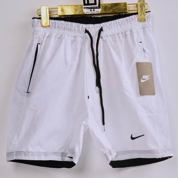 خامة مريحة باردة شورت NIKE جيوب زنجيل مع خصر وجيوب متباينة اللون