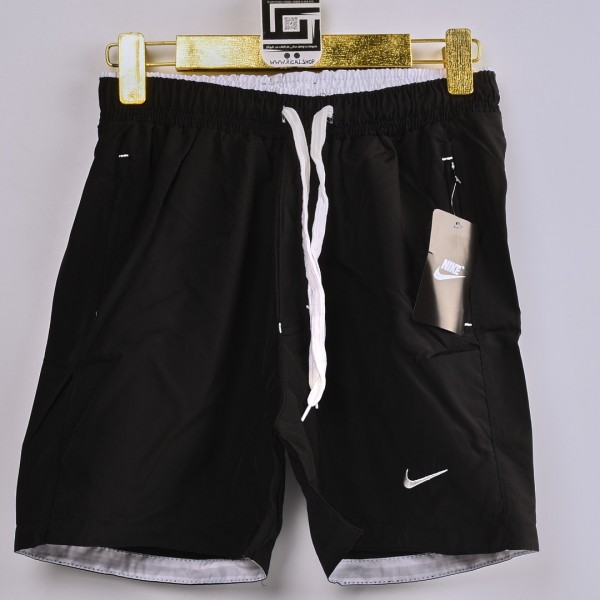 خامة مريحة باردة شورت NIKE جيوب زنجيل مع خصر وجيوب متباينة اللون