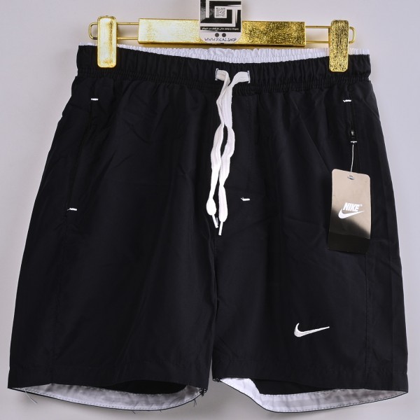 خامة مريحة باردة شورت NIKE جيوب زنجيل مع خصر وجيوب متباينة اللون