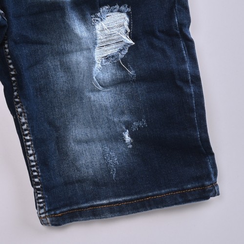 شورت جينز خامة درجة اولى فصال تركي بحركات مميزة بادق التفاصيل , باللون الازرق الكاحت4