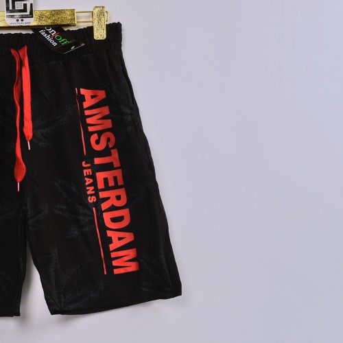 خامة قطن درجة ممتازة شورت AMSTERDAM لون اسود فصال عالي خامة قطن درجة ممتازة شورت AMSTERDAM لون اسود فصال عالي