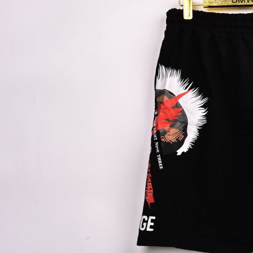 خامة قطن درجة ممتازة شورت ياكوزا  لون اسود   فصال عالي 