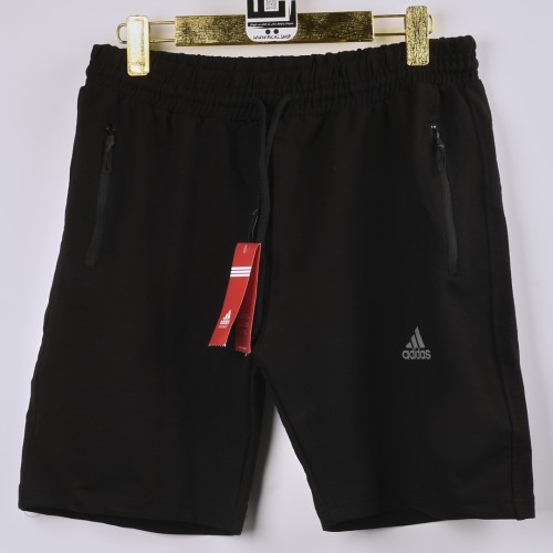 خامة قطنية شورت adidas  فصال تركي  حركة زنجيل لون اسود
