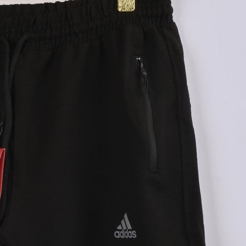 خامة قطنية شورت adidas  فصال تركي  حركة زنجيل لون اسود