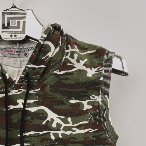 خامة قطنية حجرية كب كيمونة مرقط بالزيتوني 