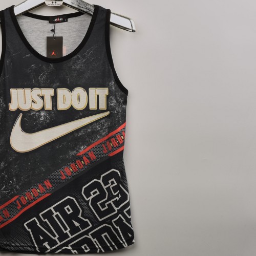 كيمونة خامة قطني مشجر just do it  عشاق كرة السلة رصاصي 