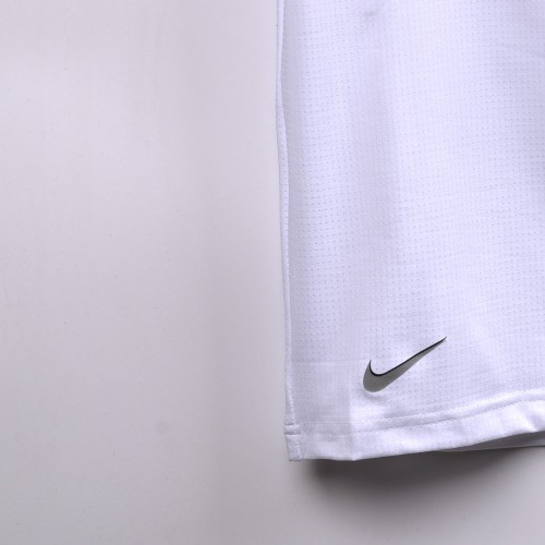 خامة رياضية nike كيمونة عنق دائري بلونين ابيض