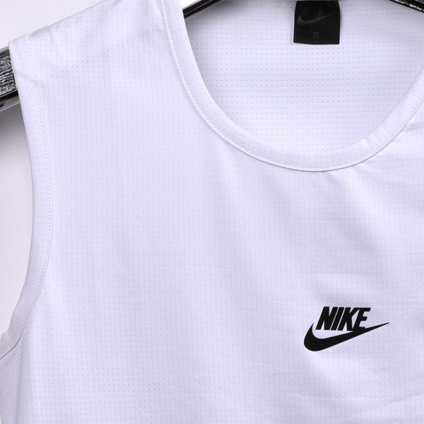 خامة رياضية nike كيمونة عنق دائري بلونين ابيض