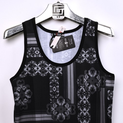 خامة مريحة كيمونة Big Win عنق دائري واسع باللون الاسود المطعم بالرصاصي خامة مريحة كيمونة Big Win عنق دائري واسع باللون الاسود المطعم بالرصاصي