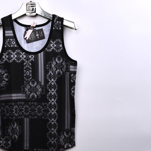 خامة مريحة كيمونة Big Win عنق دائري واسع باللون الاسود المطعم بالرصاصي