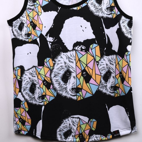 خامة مريحة كيمونة Big Win عنق دائري واسع بخليط الوان متعددة زاهية 