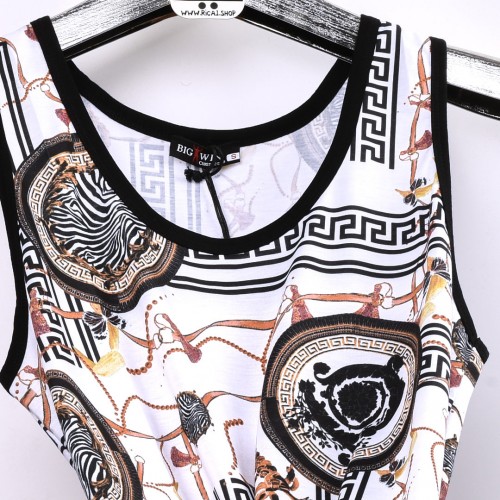 خامة مريحة كيمونة Big Win عنق دائري واسع بخليط الوان متعددة