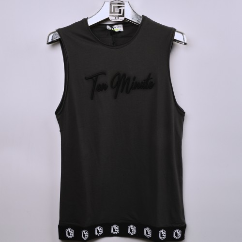 كيمونة عنق دائري خامة قطنية فصال حركي من الدرجة الاولى Ten Minute باللون الرصاصي الغامق