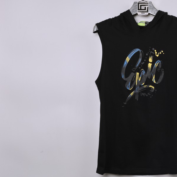 كب كيمونة  خامة قطنية فصال حركي من الدرجة الاولى  باللون الاسود المطعم بالاصفر