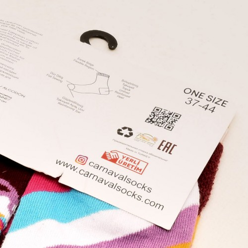 جوارب ملونة carnaval تباين شكلي بين اليمين واليسار - يونيكرن