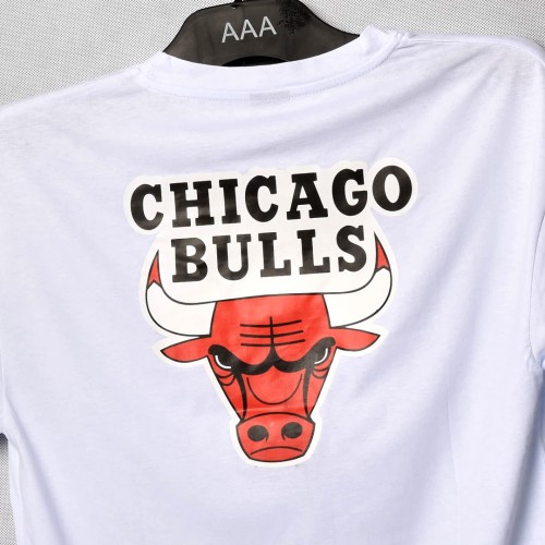 خامة قطني chicago bulls  ياخة دائري ابيض اللون 