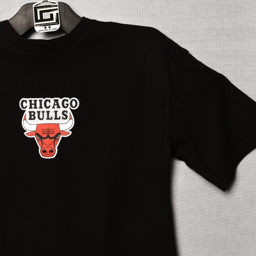 خامة قطني chicago bulls  ياخة دائري اسود اللون 