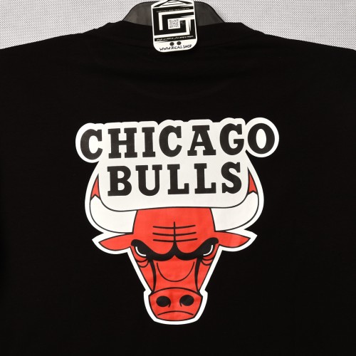 خامة قطني chicago bulls  ياخة دائري اسود اللون 