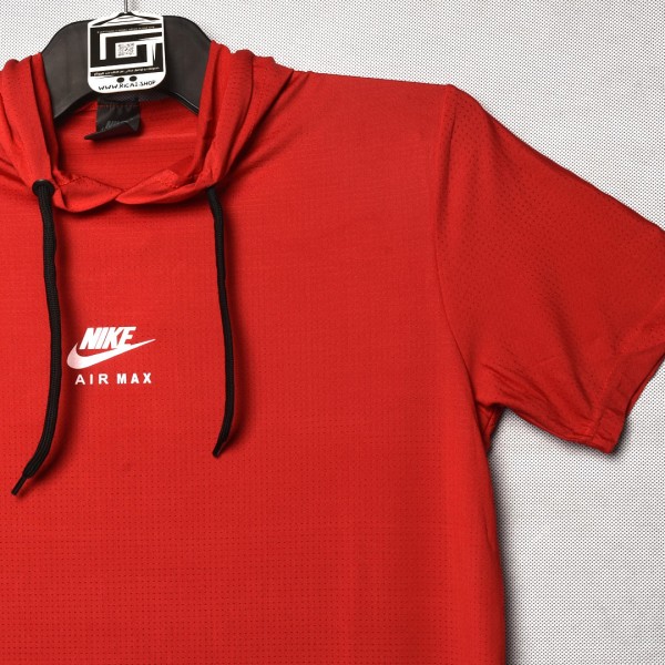 خامة رياضي nike air max  كب تيشرت فصال مميز لون احمر