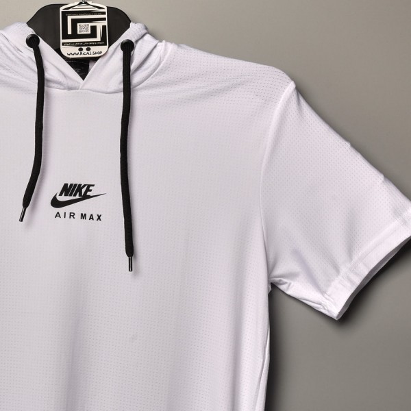 خامة رياضي nike air max  كب تيشرت فصال مميز الابيض اللون