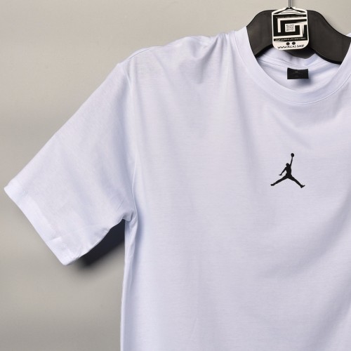 خامة قطني متقدم jordan ياخة دائرية ابيض - طبع صدر وظهر