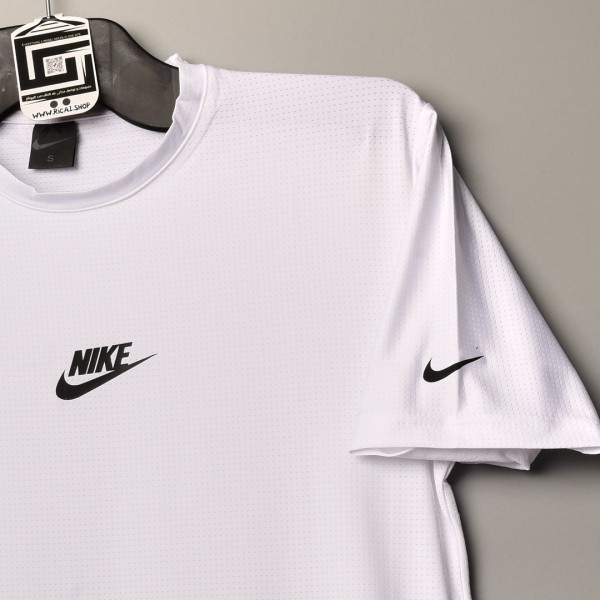  خامة رياضي متقدم nike عنق دائري  ابيض