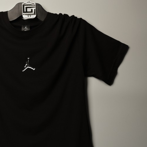 خامة قطني متقدم jordan ياخة دائرية اسود - طبع صدر وظهر