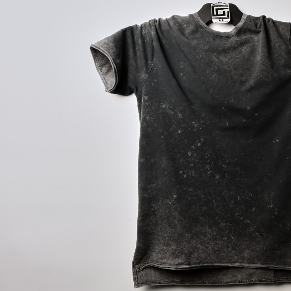 الخامة العالية الجودة بفصال اجمل من الاوفر سايز Yikamali - Relaxed  اسود سادة (طباعة حسب الطلب)