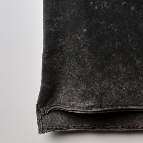 الخامة العالية الجودة بفصال اجمل من الاوفر سايز Yikamali - Relaxed  اسود سادة (طباعة حسب الطلب)