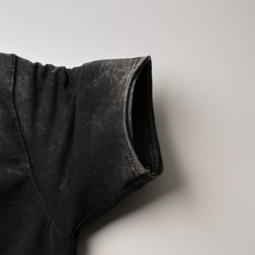 الخامة العالية الجودة بفصال اجمل من الاوفر سايز Yikamali - Relaxed  اسود سادة (طباعة حسب الطلب)