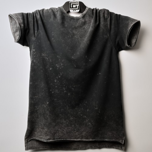 الخامة العالية الجودة بفصال اجمل من الاوفر سايز Yikamali - Relaxed  اسود سادة (طباعة حسب الطلب)