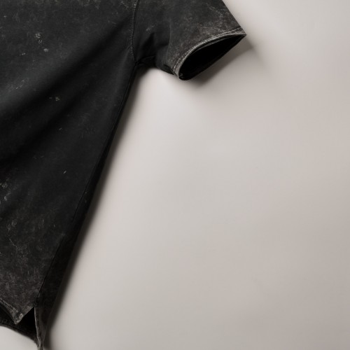 الخامة العالية الجودة بفصال اجمل من الاوفر سايز Yikamali - Relaxed  اسود سادة (طباعة حسب الطلب)